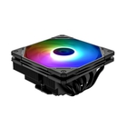 Cooler ID-Cooling IS-55 ARGB Black LGA1700/1200/115X/AM5/AM4 высота 55mm (27шт/кор, TDP 125W, PWM, 5 тепл.трубок + медная база, ARGB FAN 120mm, черный) BOX