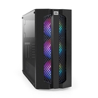 Exegate EX296078RUS Корпус Miditower ExeGate EVO-9205-EVO800 (ATX, БП EVO800RGB с вент. 12 см, с окном, 1*USB+1*USB3.0, аудио, черный, 3 вент. 12см с RGB подсветкой)