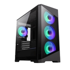GameMax Корпус Destroyer TGB без БП(mATX, Черн.,USB3.0, Зак.стек., 4*120мм. ARGB , пыл.фильтр)