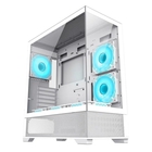GameMax Корпус Vista AW White без БП (MID-TOWER,Бел.,Зак. стекло, USB3.0, Type-C, 6*120ARGB+cont)
