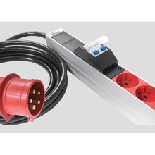 ЦМО Верт блок розеток Rem-3x16, 3 фазы 16A, инд, 30 S, 1820 мм, вх IEC 309, шнур 3 м (R-3x16-30S-I-1820-3-3PN)