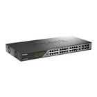 D-Link DSS-200G-28MP/A1A Настраиваемый L2 коммутатор с 24 портами 10/100/1000Base-T и 4 комбо-портами 100/1000Base-T/SFP (24 порта PoE 802.3af/at, PoE-бюджет 370 Вт, дальность до 250 м)