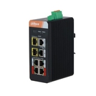 DAHUA DH-IS4207-4GT-120 7-портовый гигабитный управляемый коммутатор с PoE, промышленное исполнение, 5xRJ45 1Gb, 2xSFP 1Gb, суммарно до 120Вт, коммутация 14 Гбит/с, MAC-таблица 8К