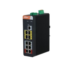 DAHUA DH-IS4410-6GT-120 10-портовый гигабитный управляемый коммутатор с PoE, промышленное исполнение, 6xRJ45 1Gb, 4xSFP 1Gb, суммарно 120Вт, коммутация 56Гбит/с, MAC-таблица 8К