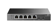 TP-Link TL-SG1005P-PD Настольный коммутатор с 5 гигабитными портами (1 порт с входящим PoE++, 4 порта с исходящим PoE+)