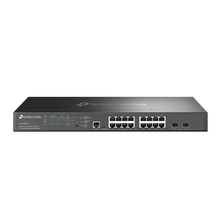 TP-Link SG3218XP-M2 Управляемый коммутатор Omada уровня 2+ с 16 портами 2,5 Гбит/с (8 портов PoE+) и 2 портами SFP+