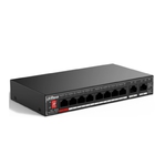 DAHUA DH-SG1010P 10-портовый гигабитный неуправляемый коммутатор c PoE, 8xRJ45 1Gb PoE, 2xRJ45 1Gb uplink, суммарно 96Вт, коммутация 20 Гбит/с, MAC-таблица 4K, металл