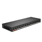 DAHUA DH-SG1016P 16-портовый гигабитный неуправляемый коммутатор c PoE, 16xRJ45 1Gb PoE, суммарно 190Вт, коммутация 32 Гбит/с, MAC-таблица 8К, металл