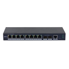 DAHUA DH-SG4010-2F 10-портовый управляемый коммутатор, уровень L2, 8xRJ45 1Gb, 2xSFP 1Gb uplink, коммутация 20 Гбит/с, MAC-таблица 8К, металл