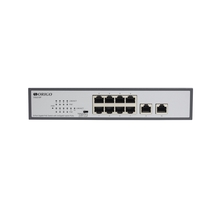 ORIGO OS2210P/120W/A1A Неуправляемый PoE-коммутатор 8x1000Base-T PoE+, 2x1000Base-T, PoE-бюджет 120 Вт