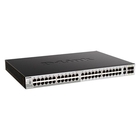 D-Link DGS-3130-54PS/B2A PROJ Управляемый L3 стекируемый коммутатор с 48 портами 10/100/1000Base-T, 2 портами 10GBase-T и 4 портами 10GBase-X SFP+ (48 портов PoE 802.3af/at, PoE-бюджет 370 Вт)
