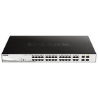 D-Link DGS-1210-28P/FL2A Управляемый L2 коммутатор с 24 портами 10/100/1000Base-T и 4 комбо-портами 100/1000Base-T/SFP (24 порта PoE 802.3af/at, РоЕ-бюджет 193 Вт) 