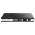 D-Link DGS-1100-26MPPV2/A3A Настраиваемый L2 коммутатор с 24 портами 10/100/1000Base-T и 2 комбо-портами 1000Base-T/SFP (порты 1-24 PoE 802.3af/at, порты 21-24 PoE 802.3bt, PoE-бюджет 525 Вт)