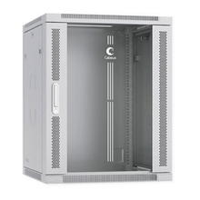 Cabeus SH-05F-15U60/60-R Шкаф телекоммуникационный настенный разобранный 19" 15U 600x600x769mm (ШхГхВ) дверь стекло, цвет серый (RAL 7035)