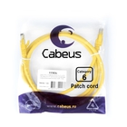 Cabeus PC-UTP-RJ45-Cat.6-1.5m-YL-LSZH Патч-корд U/UTP, категория 6, 2xRJ45/8p8c, неэкранированный, желтый, LSZH, 1.5м