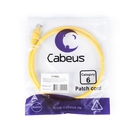 Cabeus PC-UTP-RJ45-Cat.6-1m-YL-LSZH Патч-корд U/UTP, категория 6, 2xRJ45/8p8c, неэкранированный, желтый, LSZH, 1м