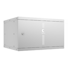 Cabeus WSC-05D-6U55/45m Шкаф телекоммуникационный настенный 19" 6U, серия LIGHT разборный, дверь металл, цвет серый