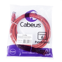 Cabeus PC-UTP-RJ45-Cat.6-2m-RD-LSZH Патч-корд U/UTP, категория 6, 2xRJ45/8p8c, неэкранированный, красный, LSZH, 2м Cabeus PC-UTP-RJ45-Cat.6-2m-RD-LSZH Патч-корд U/UTP, категория 6, 2xRJ45/8p8c, неэкранированный, красный, LSZH, 2м