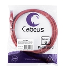 Cabeus PC-UTP-RJ45-Cat.6-1.5m-RD-LSZH Патч-корд U/UTP, категория 6, 2xRJ45/8p8c, неэкранированный, красный, LSZH, 1.5м