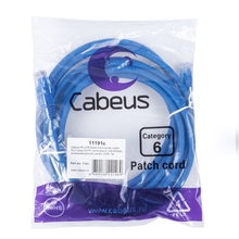 Cabeus PC-UTP-RJ45-Cat.6-3m-BL-LSZH Патч-корд U/UTP, категория 6, 2xRJ45/8p8c, неэкранированный, синий, LSZH, 3м Cabeus PC-UTP-RJ45-Cat.6-3m-BL-LSZH Патч-корд U/UTP, категория 6, 2xRJ45/8p8c, неэкранированный, синий, LSZH, 3м