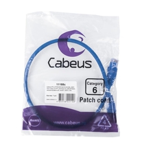 Cabeus PC-UTP-RJ45-Cat.6-0.5m-BL-LSZH Патч-корд U/UTP, категория 6, 2xRJ45/8p8c, неэкранированный, синий, LSZH, 0.5м