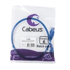 Cabeus PC-UTP-RJ45-Cat.6-0.5m-BL-LSZH Патч-корд U/UTP, категория 6, 2xRJ45/8p8c, неэкранированный, синий, LSZH, 0.5м