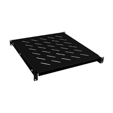 Cabeus RA-J018-FC-700-100KG-BK Полка регулируемая для шкафов и открытых стоек, усиленная до 100 кг., цвет черный (RAL 9004)