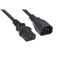 Cabeus PC-189-VDE-1.0-3M Кабель питания монитор-компьютер IEC 320 C13 - IEC 320 C14 (3x1.0), 3 м