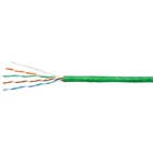 Cabeus UTP-4P-Cat.5e-SOLID-LSLTx-GN-100 Кабель витая пара UTP (U/UTP), категория 5e, 4 пары (24 AWG), одножильный, нг(А)-LSLTx, зеленый (100 м)