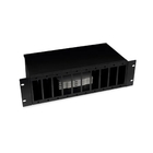 Cabeus FO-19-10FP-BK Кросс бокс оптический 19" 3U на 10 адаптерных панелей, цвет черный