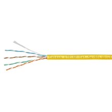 Cabeus UTP-4P-Cat.5e-SOLID-LSZH-YL Кабель витая пара UTP (U/UTP), категория 5e, 4 пары (24 AWG), одножильный, желтый, LSZH, нг(А)-HF, (305 м) Cabeus UTP-4P-Cat.5e-SOLID-LSZH-YL Кабель витая пара UTP (U/UTP), категория 5e, 4 пары (24 AWG), одножильный, желтый, LSZH, нг(А)-HF, (305 м)