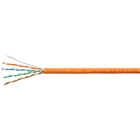 Cabeus UTP-4P-Cat.5e-SOLID-LSZH-100 Кабель витая пара UTP (U/UTP), категория 5e, 4 пары (24 AWG), одножильный, оранжевый, LSZH, нг(А)-HF, (100 м)
