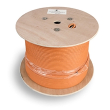 Cabeus SFTP-4P-Cat.6a-SOLID-IN-LSZH Кабель витая пара, категория 6a (10GBE) S/FTP, 4 пары (23 AWG), одножильный (solid), каждая пара в экране, общий экран - сетка, LSZH, нг(А)-HF