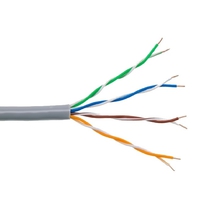 Кабель витая пара Bion BCL-U5451-101 U/UTP, кат.5e, 4x2x0,51мм AWG 24, CCA, одножильный, PVC, для внутренней прокладки, 305м, серый