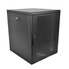 ЦМО Шкаф телекоммуникационный настенный разборный 15U (600 x 520) съемные стенки, дверь стекло, цвет черный (ШРН-М-15.500-9005)