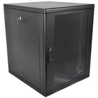 ЦМО Шкаф телекоммуникационный настенный 15U (600 x 650) дверь стекло, цвет черный (ШРН-15.650-9005)
