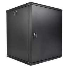 ЦМО Шкаф телекоммуникационный настенный разборный ЭКОНОМ 18U (600 x 350) дверь металл, цвет черный (ШРН-Э-18.350.1-9005)