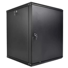 ЦМО Шкаф телекоммуникационный настенный разборный ЭКОНОМ 18U (600 x 350) дверь металл, цвет черный (ШРН-Э-18.350.1-9005)