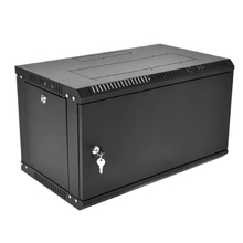 ЦМО Шкаф телекоммуникационный настенный разборный ЭКОНОМ 6U (600 x 650) дверь металл, цвет черный (ШРН-Э-6.650.1-9005)