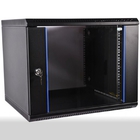 ЦМО Шкаф телекоммуникационный настенный разборный ЭКОНОМ 15U (600 x 650) дверь металл, цвет черный (ШРН-Э-15.650.1-9005)