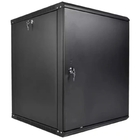 ЦМО Шкаф телекоммуникационный настенный разборный ЭКОНОМ 12U (600 x 350) дверь металл, цвет черный (ШРН-Э-12.350.1-9005)