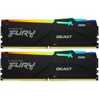 Память DDR5 2x32GB 5600MHz Kingston KF556C36BBEAK2-64 Fury Beast RGB RTL Gaming PC5-44800 CL36 DIMM 288-pin 1.25В single rank с радиатором Ret
