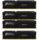 Память оперативная/ Kingston 128GB 5600MT/s DDR5 CL40 DIMM (Kit of 4) FURY Beast Black XMP