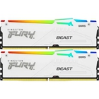 Kingston 64GB 5600MT/s DDR5 CL40 DIMM (Kit of 2) FURY Beast White RGB XMP KF556C40BWAK2-64