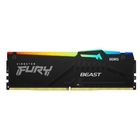 Память Kingston DDR5 DIMM 32Gb (2x16Gb) PC 48000 6000Mhz, FURY Beast Black RGB,  (KF560C36BBE2AK2-32)