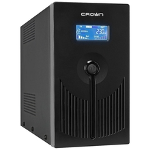 CROWN ИБП CMU-SP800EURO LCD {800VA\450W, корпус металл, 1x12V/9AH, розетки 3*EURO+1*IEC С13, AVR, 1*порт RJ-11, 1*порт RJ-45} [CM000001493]