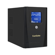Exegate EX292621RUS ИБП ExeGate SpecialPro Smart LLB-1000.LCD.AVR.2SH.RJ.USB <1000VA/550W, LCD, AVR, 2*Schuko,RJ45/11,USB, Black>