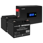 Exegate EX297430RUS Комплект ИБП EX295994RUS + батарея 40Ач EX282976RUS 2шт (инвертор, синус, для котла, PF=1, настенный) ExeGate IdealSine SR-1500.LCD.2SH <1500VA/1500W, чистая синусоида, цветной LCD