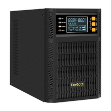 Exegate EX296948RUS ИБП On-line ExeGate PowerExpert TL-2000.LCD.AVR.3SH.USB.RS232.SNMP <2000VA/2000W, On-Line, PF=1, LCD, 3*Schuko, RS232, USB, SNMP-slot, встроенные батареи 12V 7.2Ah - 4шт, Tower, ме