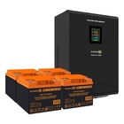 Exegate EX296660RUS Комплект ИБП EX296004RUS + батарея 45Ач EX285666RUS 4шт (инвертор, синус, для котла, настенный) FineSine SX-5000.LCD.AVR.2SH.T <5000VA/3500W, чистая синусоида, цветной LCD-дисплей,